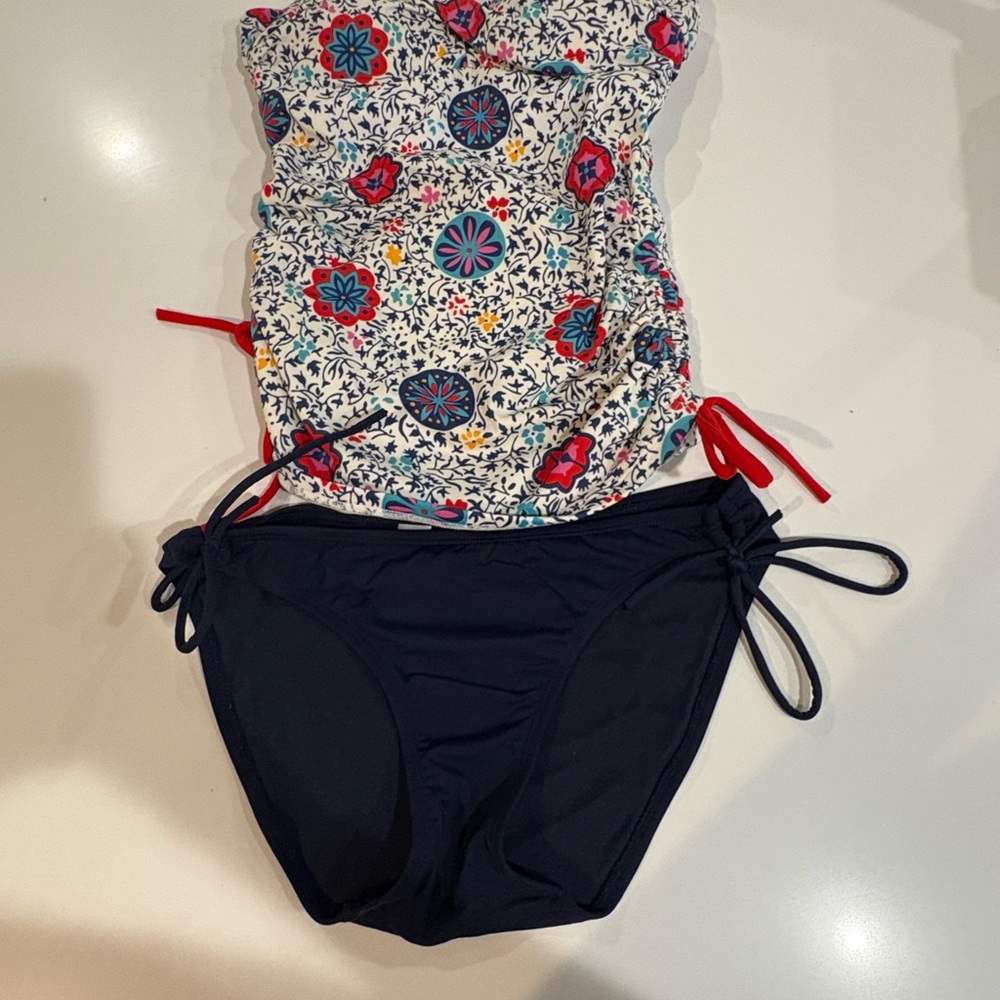 Boden / Athleta Swim Bikini - Navy and Floral
